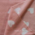 Hot Sale 100 Polyester Customized Color Soft And Stretchy Heart Pattern Print Polar Fleece Fabric For Clothing